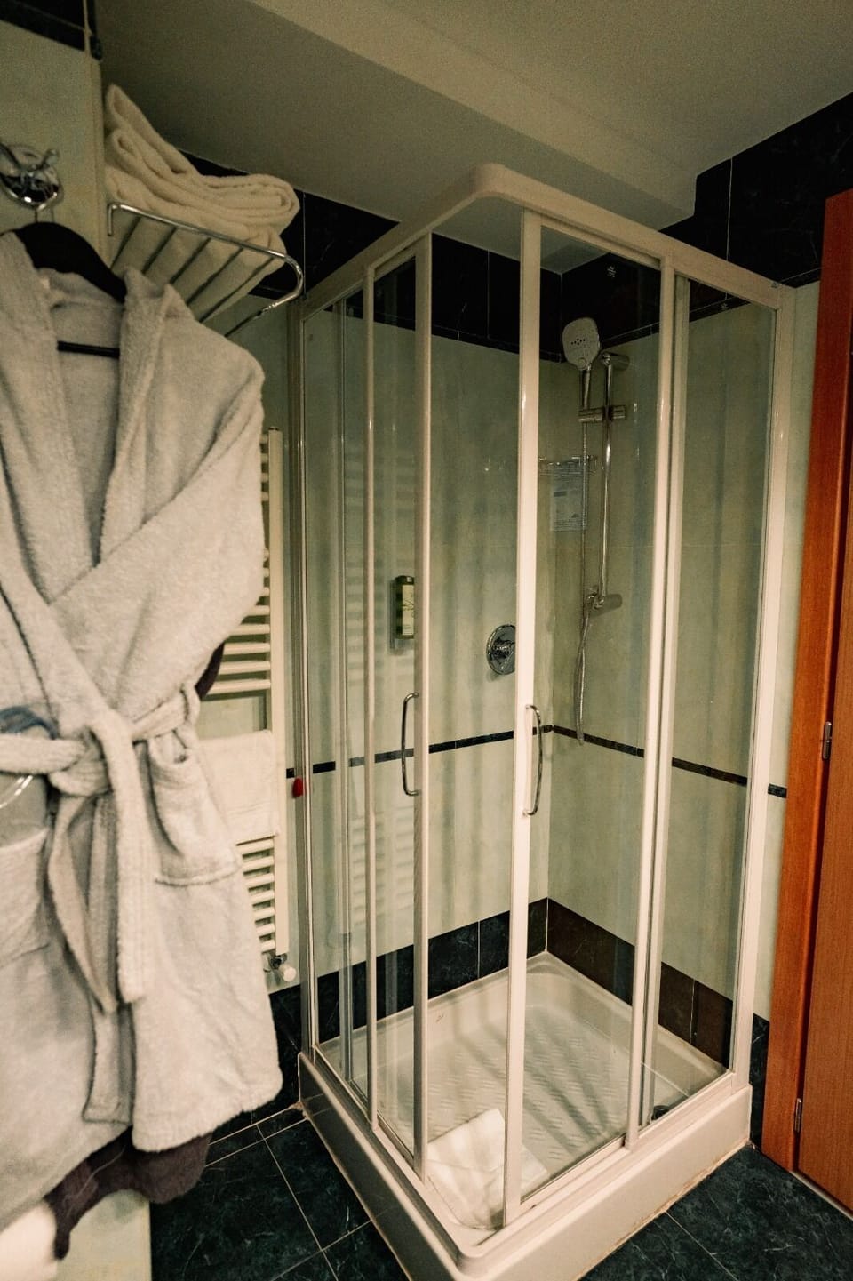 Shower, rainfall showerhead, hair dryer, bidet