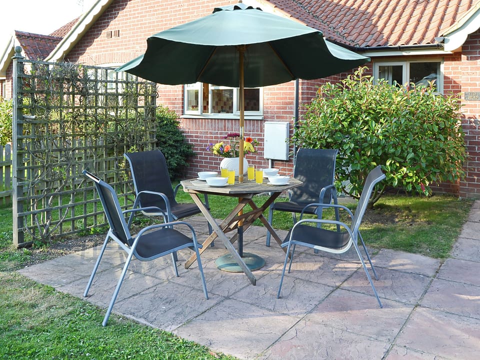 Patio | Lily Broad Cottage, Rollesby, near Great Yarmouth