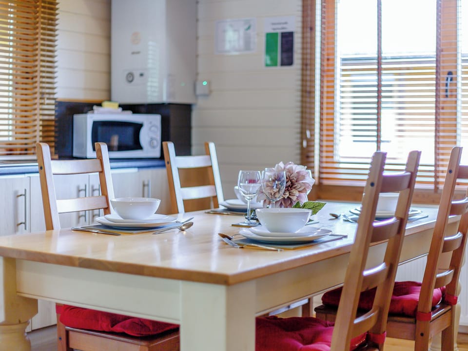 Dining Area | Chloe - Old Pump House Lodges, Lintlaw near Duns