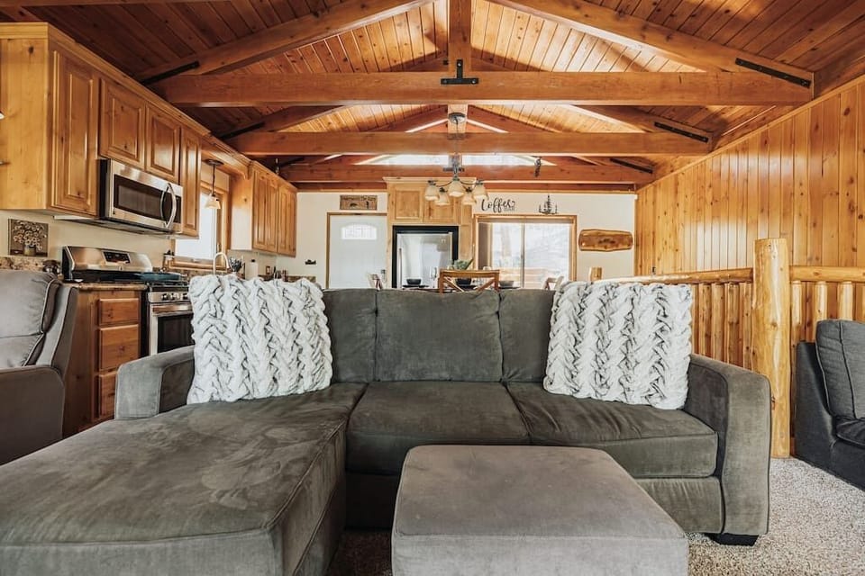 Our cabin has lots of extra cozy spots to lounge or take a little afternoon nap.