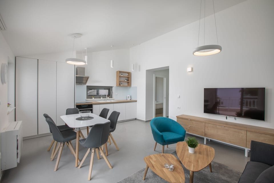 Apartment | Living area | 110-cm plasma TV with satellite channels, TV