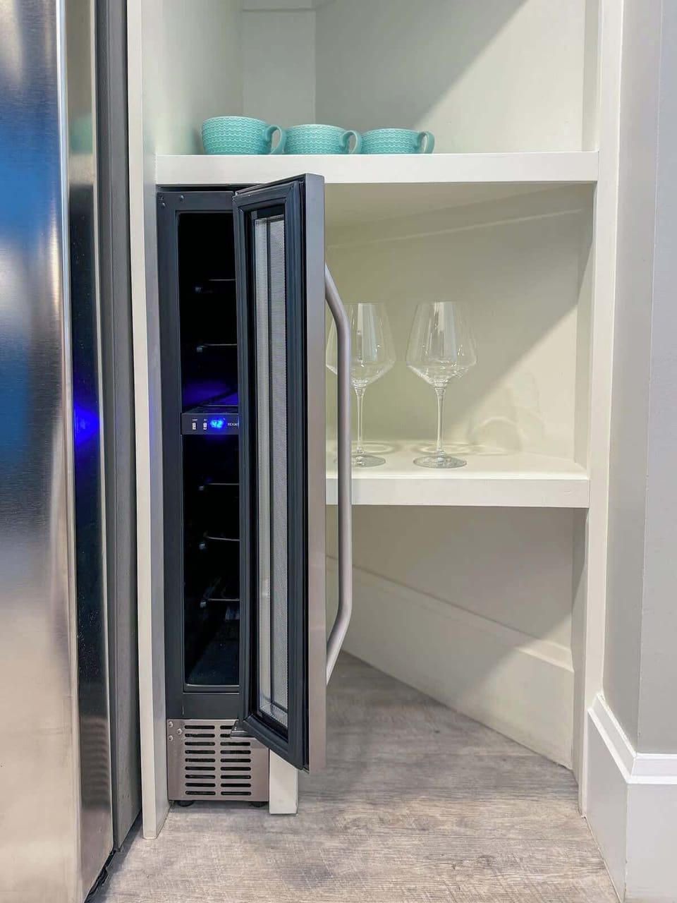 Wine Cooler in Kitchen