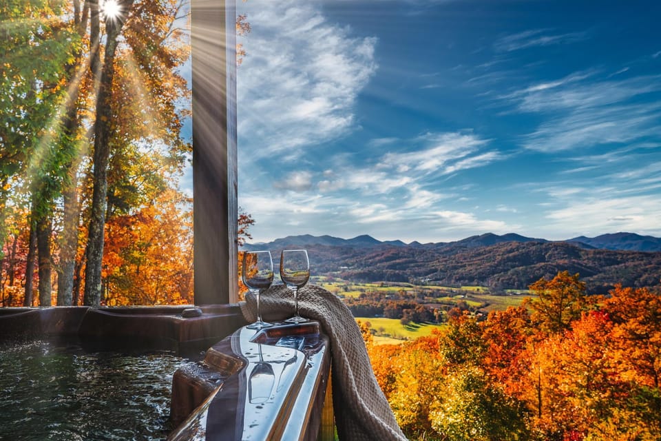 Let your worries melt away with the most beautiful private view of the valley.
