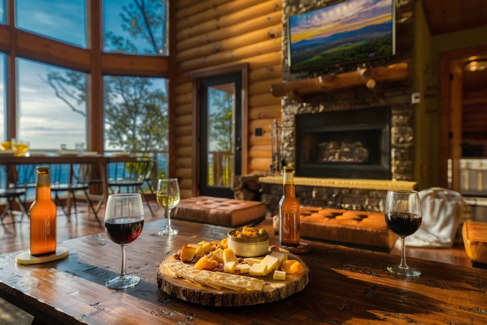 Sit back and enjoy the view with a snack.