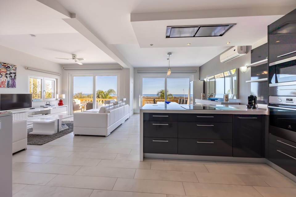 Kitchen with Ocean View