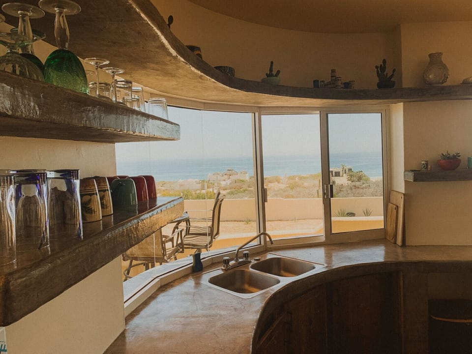 Ocean view from the kitchen 