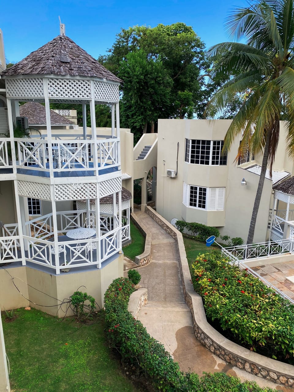 Neighboring apartment façade
