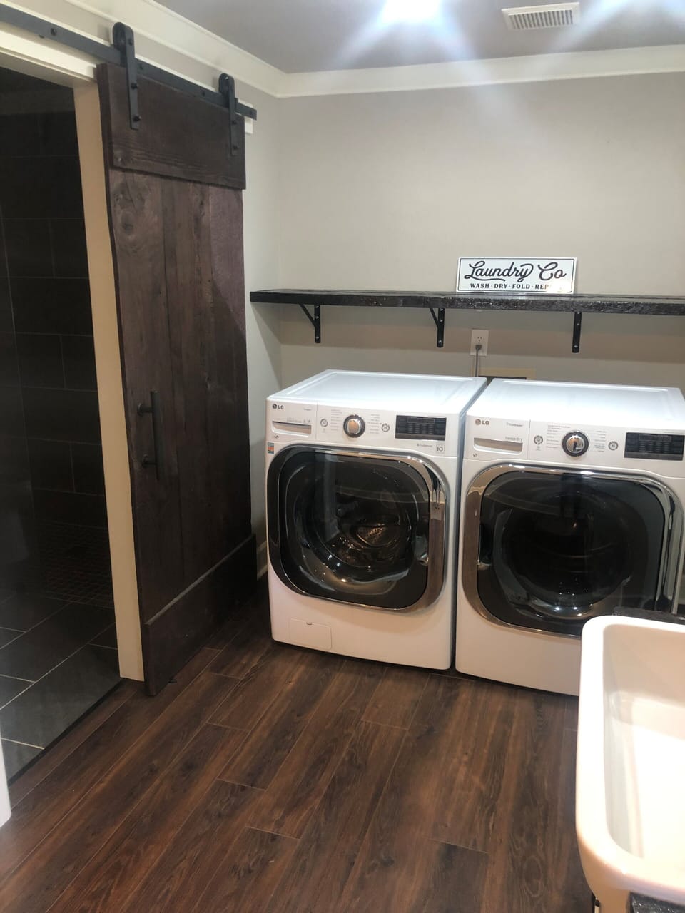 Large laundry/mudroom. Bathroom off laundry w/ new beautiful walk in shower. 
