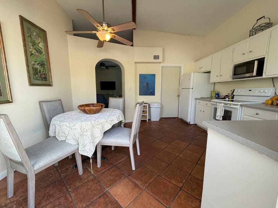 Newly remodeled kitchen with everything you need to prepare a meal. Dishwasher