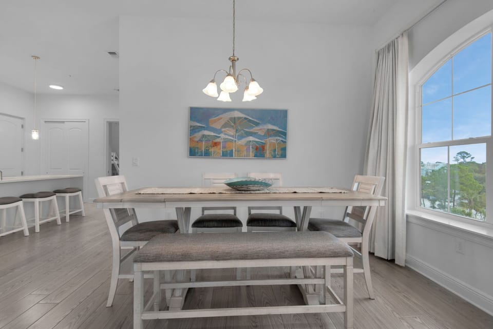 Beautiful dining table perfect for family meals