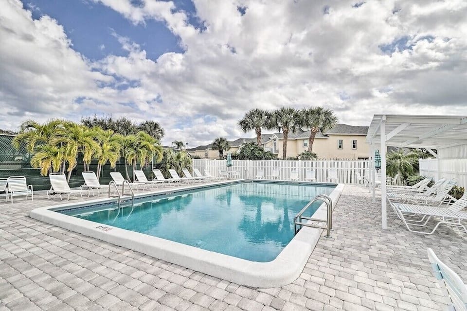 Community Pool just steps away from Island Time