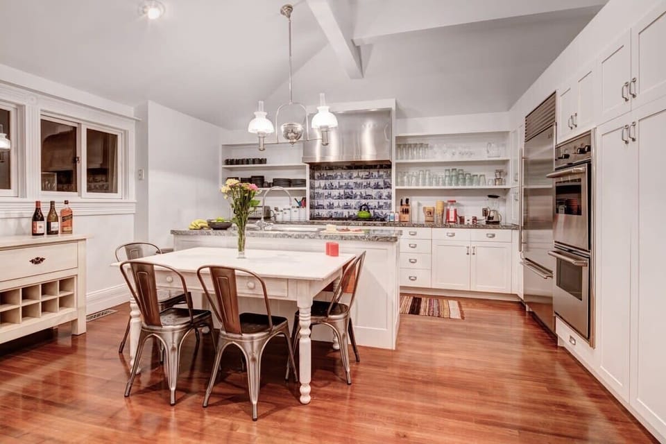 Gourmet kitchen stocked with everything you need to cook a great meal with family and friends