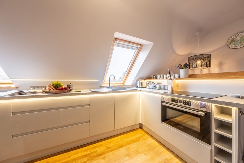 First floor: Kitchen with Velux window