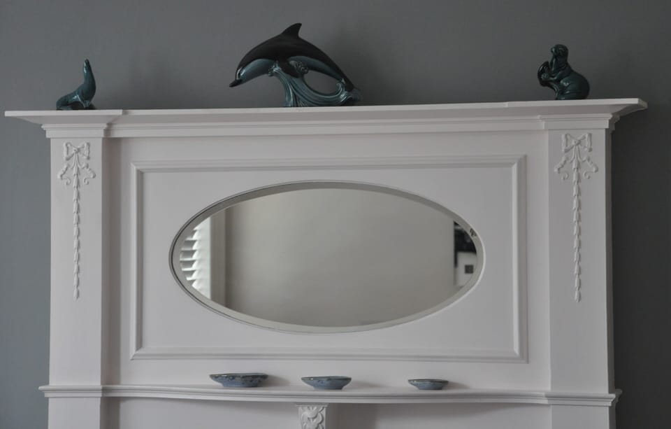 Original Victorian Mirror in Main Bedroom