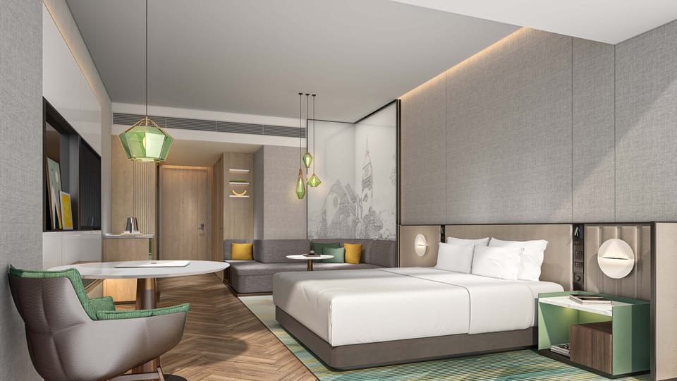 Premium bedding, minibar, in-room safe, desk