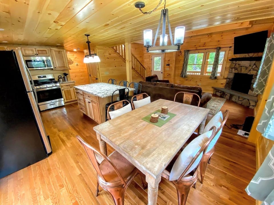 View of the open concept main level.