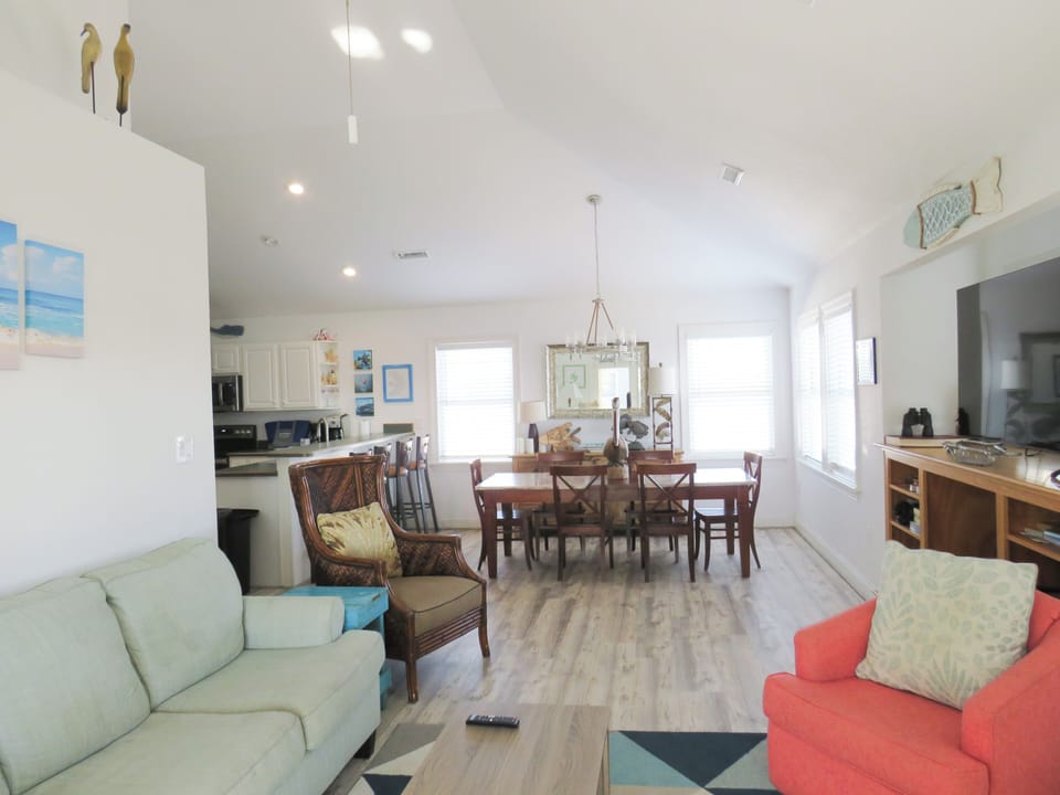 Living Room - Enjoy the high ceilings throughout the living spaces of this OBX beauty.