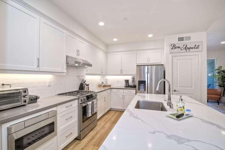 Kitchen is stocked with everything you will need!  Groceries not included :o)  