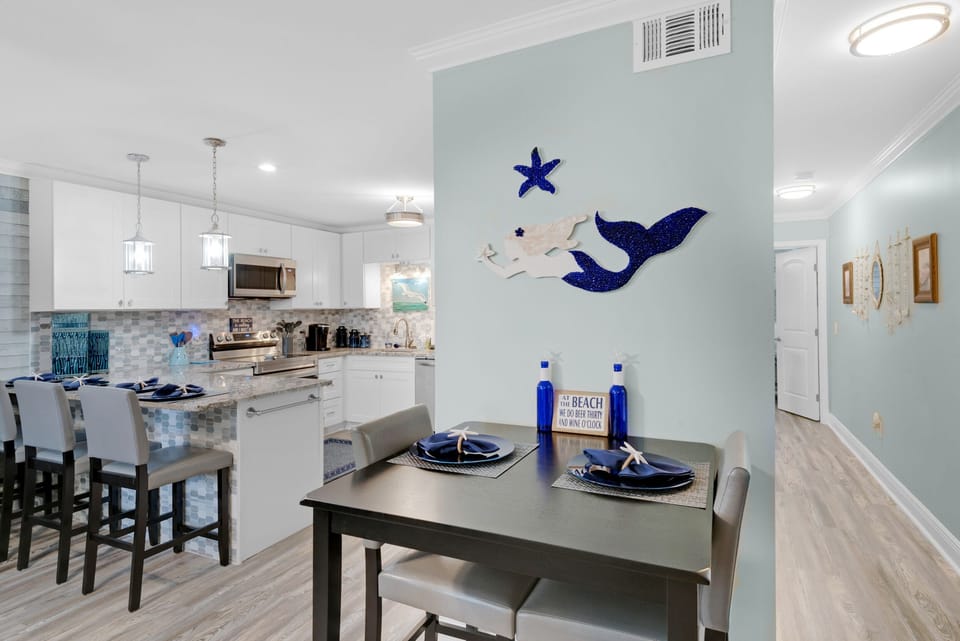 Dining table plus eat-in bar
