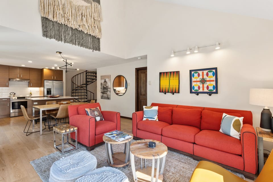 Open concept living room.