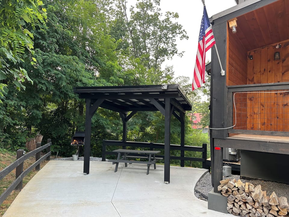 Newly added Gazebo and grilling area