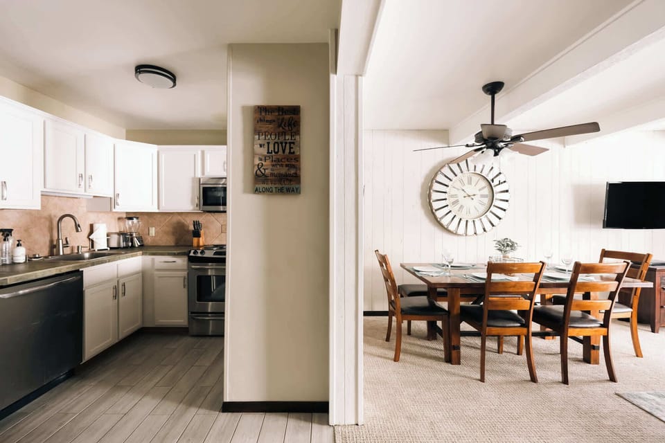 Kitchen and dining area
