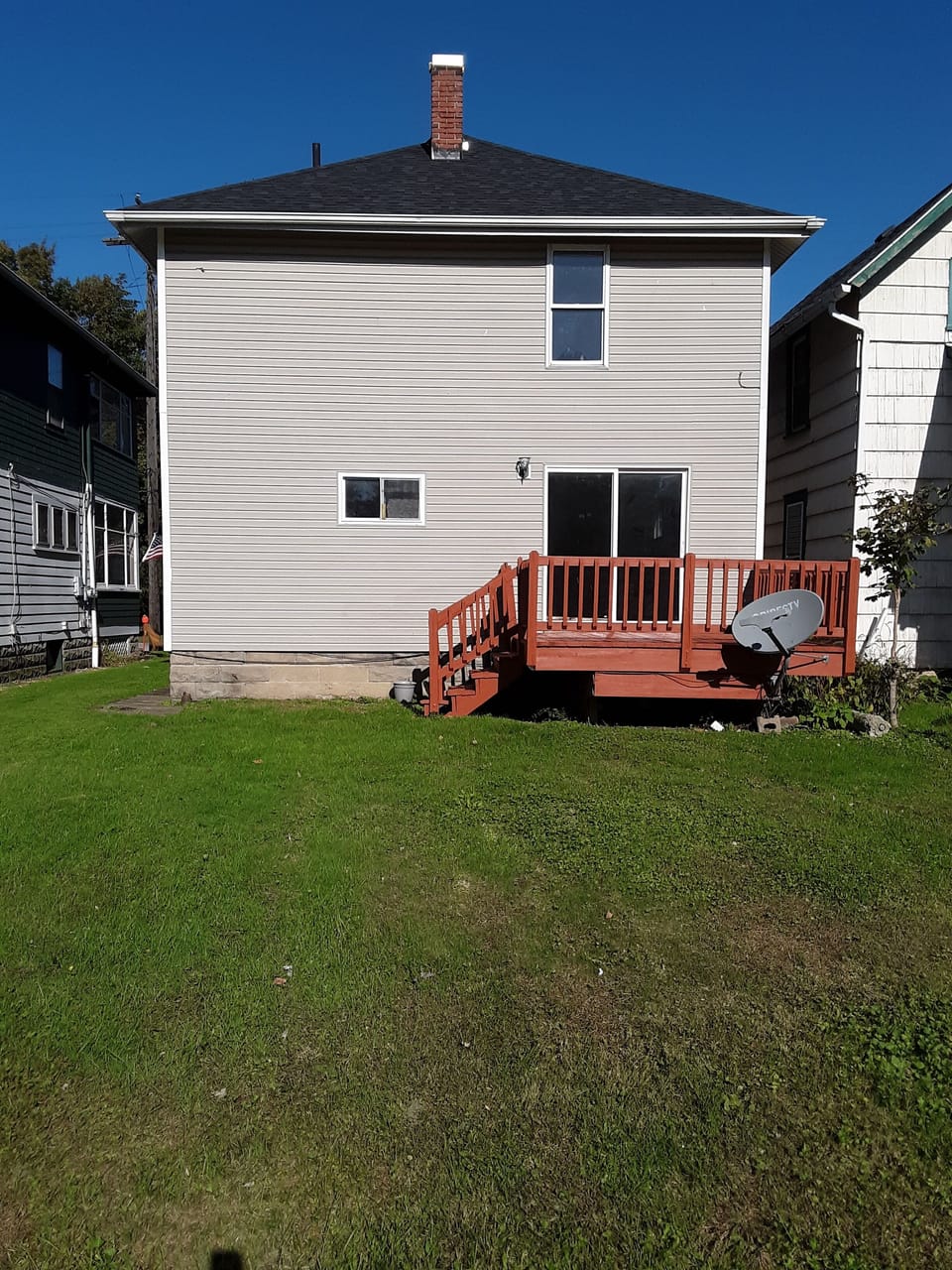 10 x 10 walk out  back deck