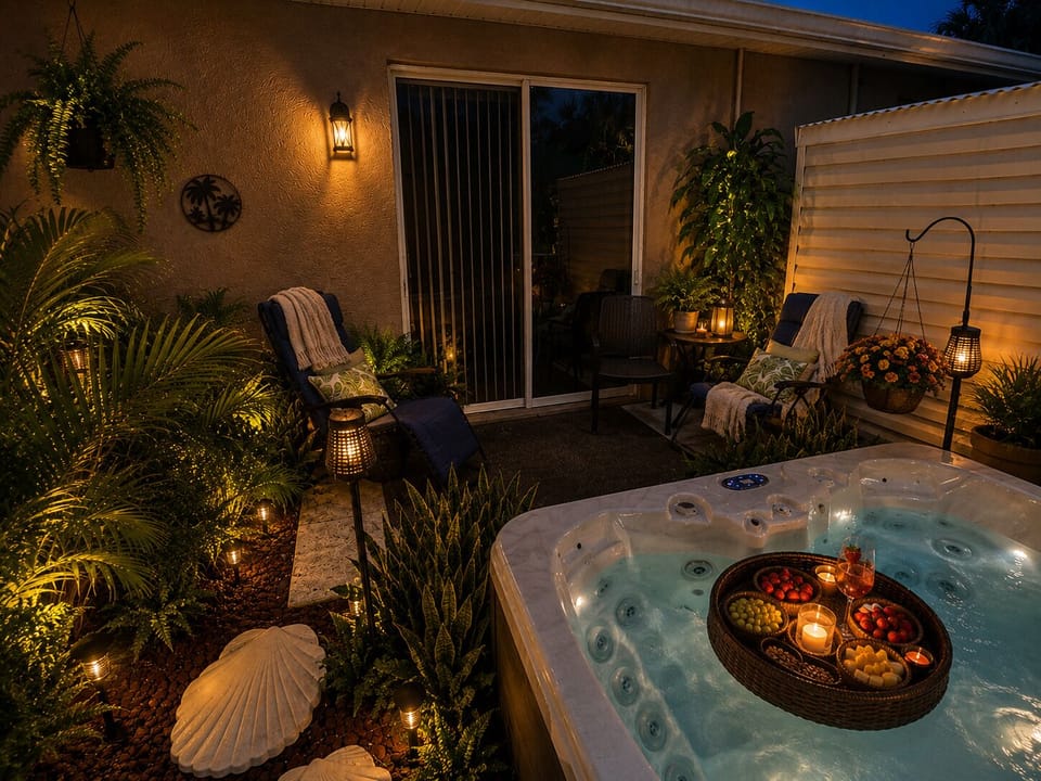 Hot tub lounge