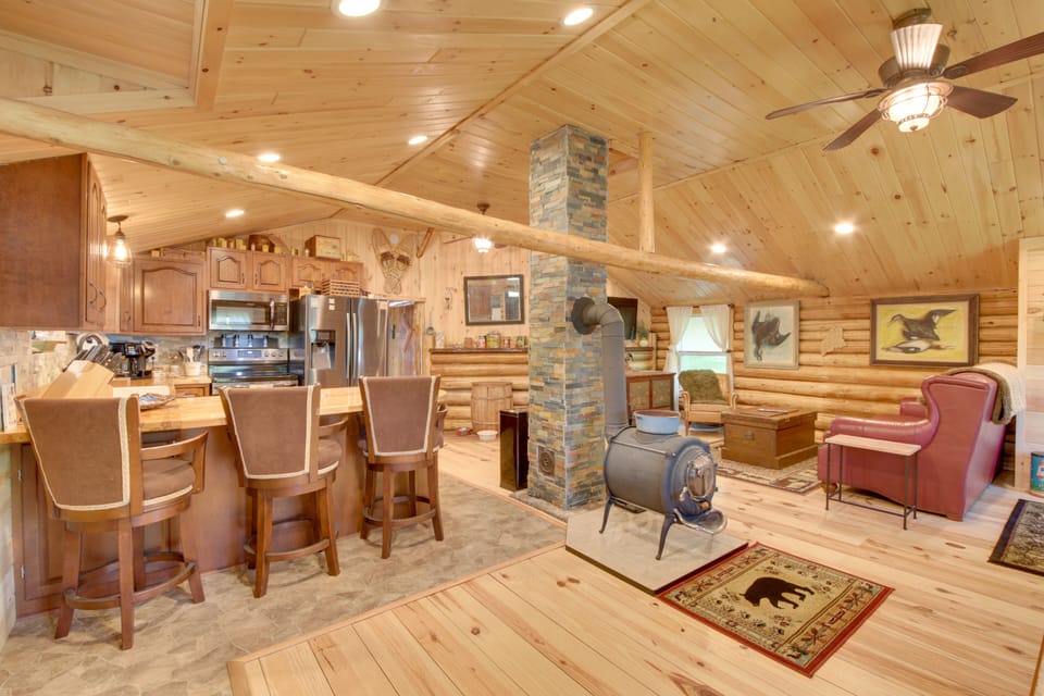 Living Room | 1st Floor | Wood-Burning Stove