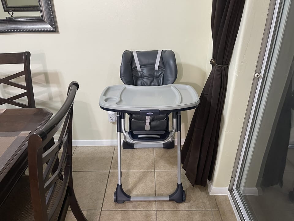 Highchair for Infants and Toddlers, 2nd Highchair Available Upon Request 