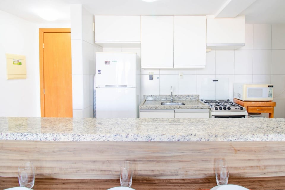 Apartment | Private kitchen | Fridge, microwave, oven, stovetop