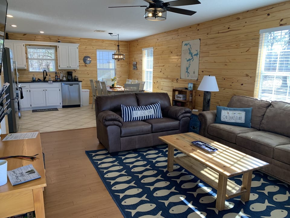 Living Room. Smart TV with Fire.