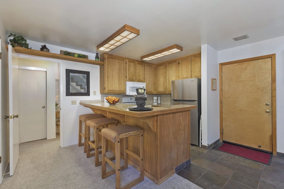 Kitchen and front door