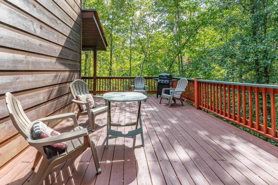 Grilling in the trees, it doesn't get much better than this.  Enjoy your meal on the deck or simply bask in the beauty surrounding you.