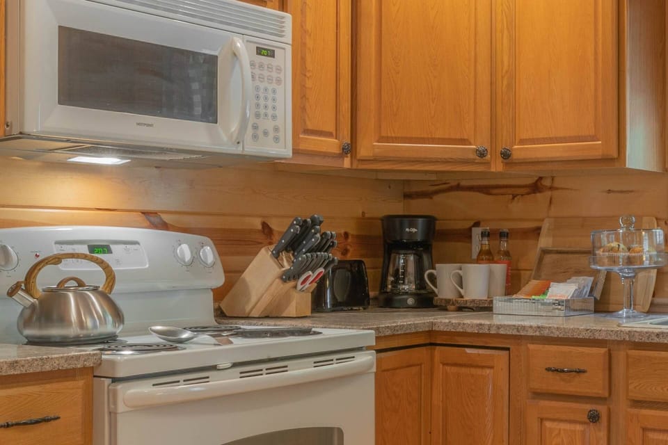 Speaking of coffee... Find an assortment of coffee, tea and hot chocolate at the coffee station.  Don't forget - the rocking chairs are just outside