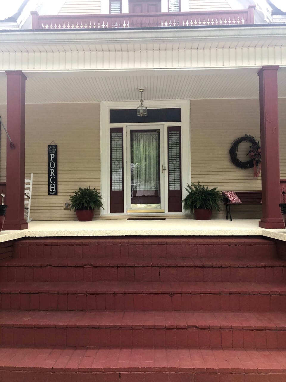 Front steps and Door