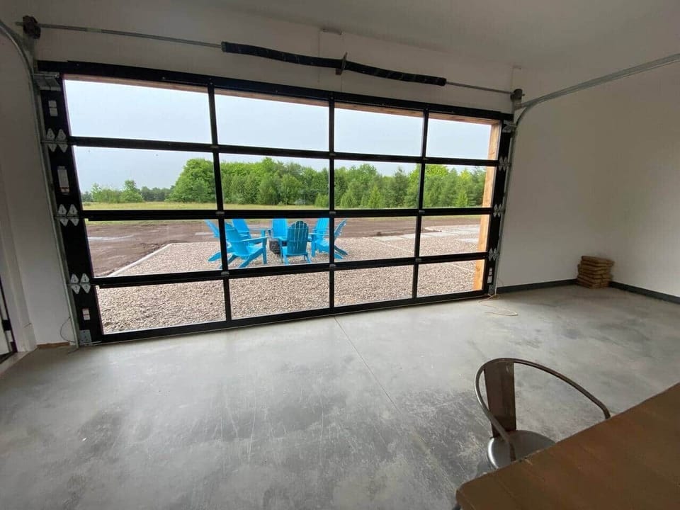 clean garage for family fun and gathering as needed.... pin pong and other games coming soon!