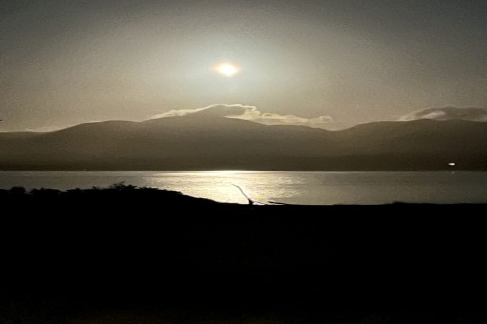 Lake Onoke moonlit just beautiful