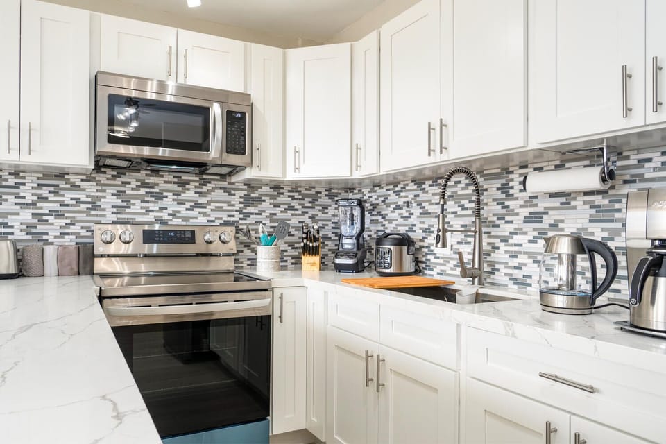 All new Stainless Steel Appliances. Fully stocked kitchen.