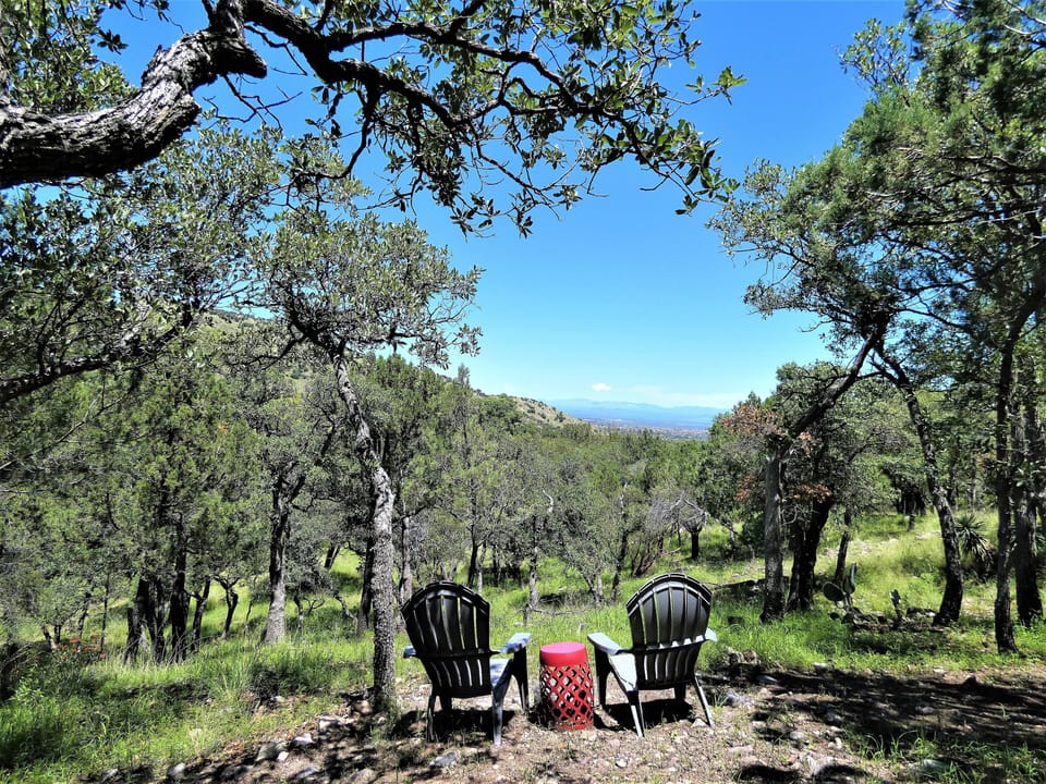 Views of Sierra Vista and the Dragoon Mountains are seen from Valley View Trail.