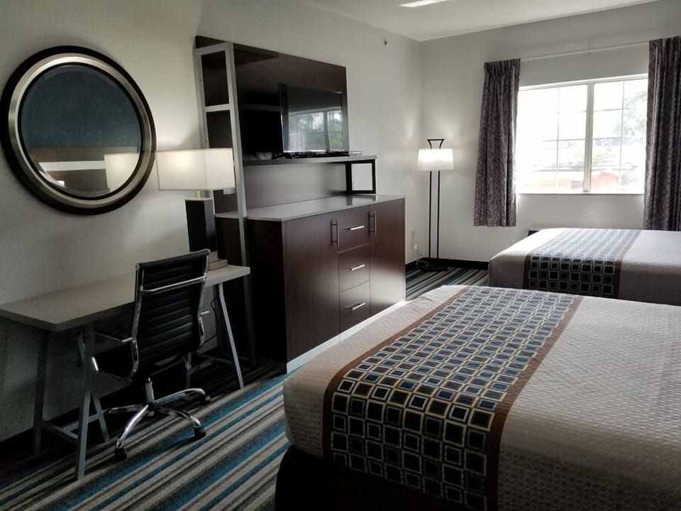 Standard Double Room, 2 Queen Beds, Non Smoking, Kitchenette | In-room safe, iron/ironing board, free WiFi, alarm clocks