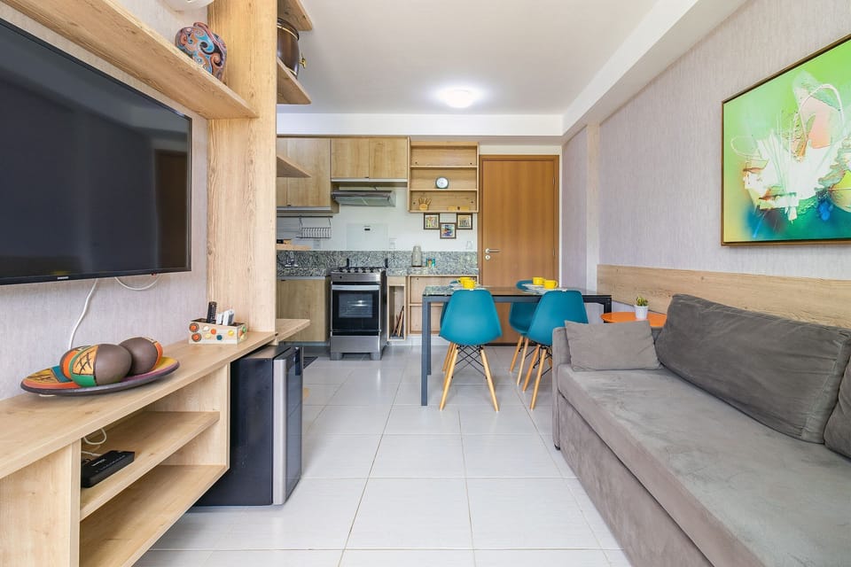 Deluxe Apartment | Living area | 42-inch Smart TV with digital channels