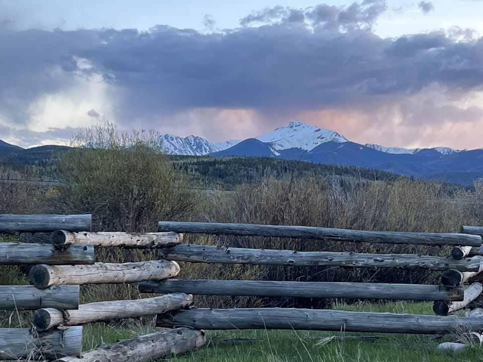 View from our walk to dinner