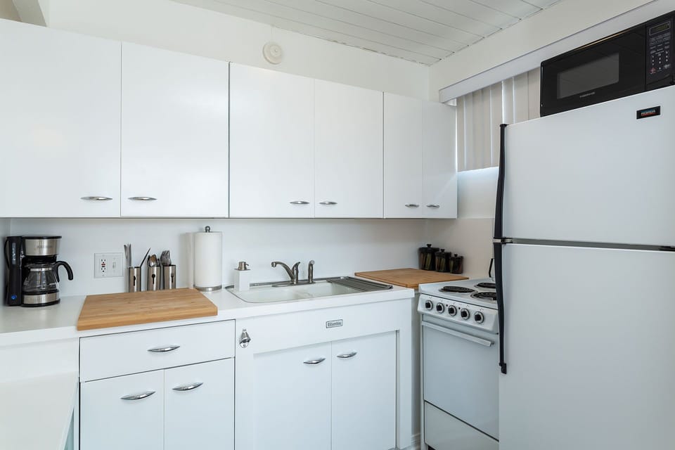 Fully stocked kitchen