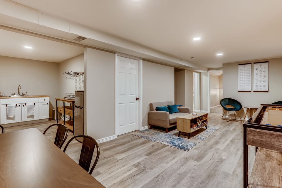 Kitchenette and game room