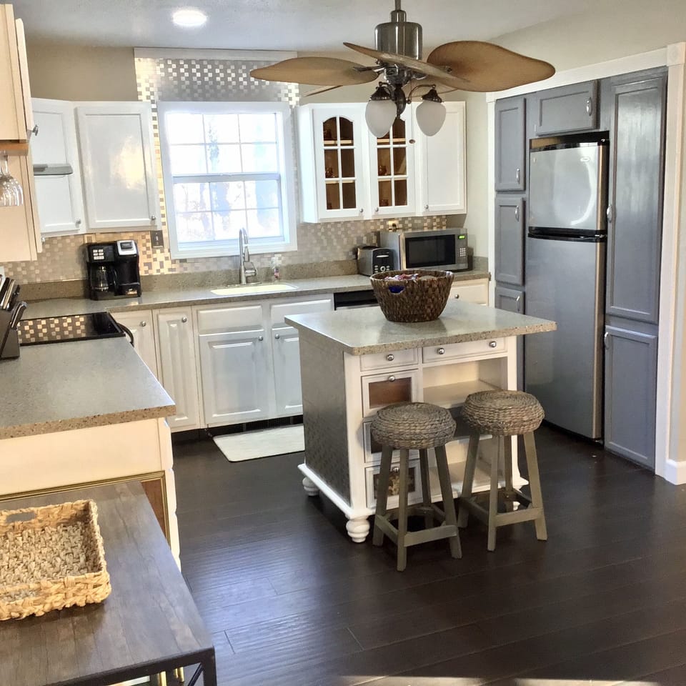 Fully stocked kitchen