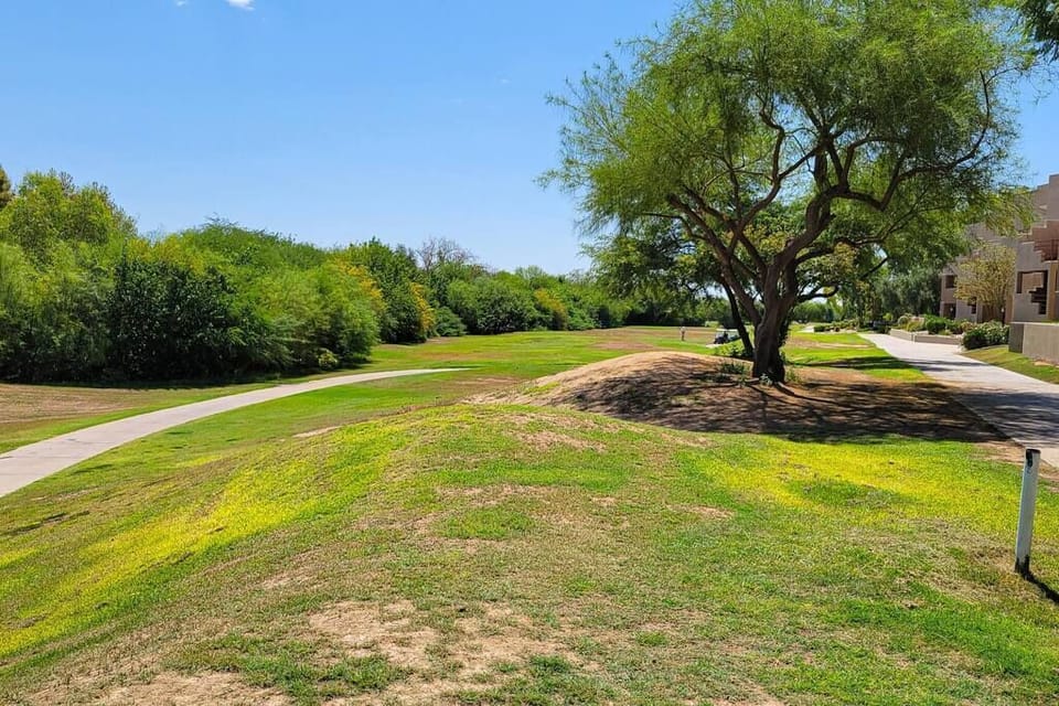 walk/bike path behind condo