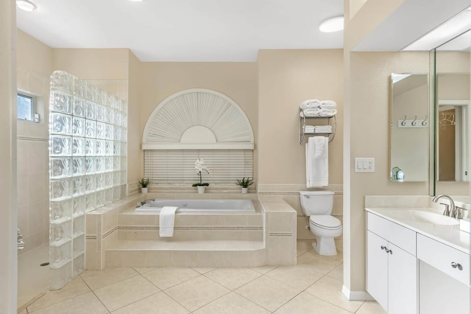 Master Bathroom - Walk-in Rainfall Shower To The Left