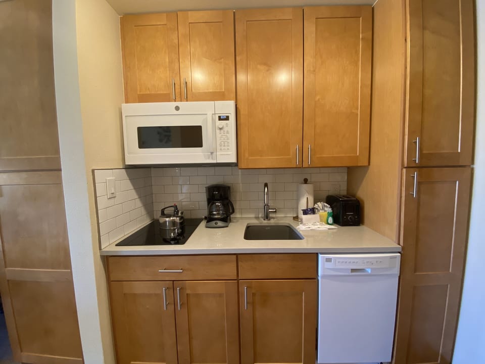 Efficiency kitchen with a dishwasher