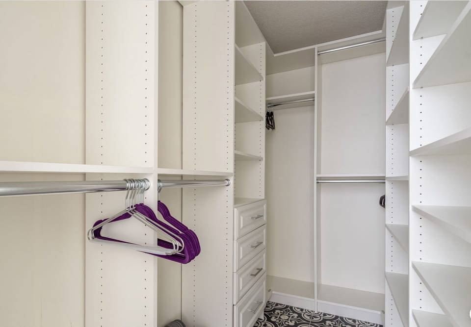 Master walk-in closet